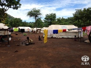 エチオピア、ガンベラ州の テレキディ難民キャンプ（2016年ごろ）