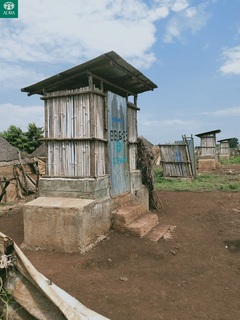 完成予定のトイレの外観です